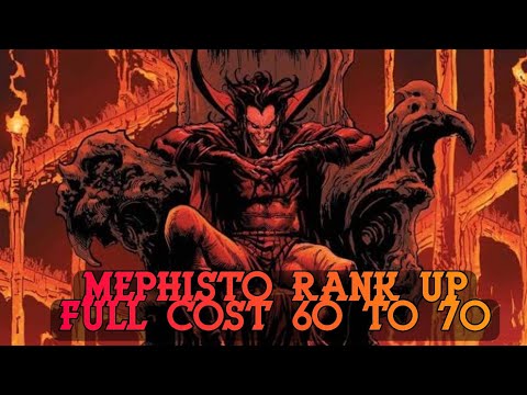 Mephisto level 60-70 Rank up Full cost details | Marvel future fight #mff