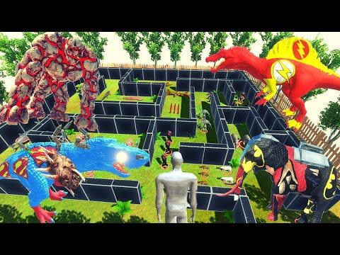 Superman T-Rex Creature, FPS Avatar Vs All Unit Battle-Animal Revolt Battle Simulator #arbs #animals