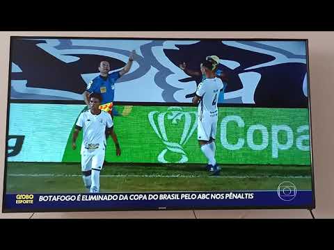 ABC 1x1 Botafogo. pênaltis 4x1. copa do Brasil 2021 segunda fase