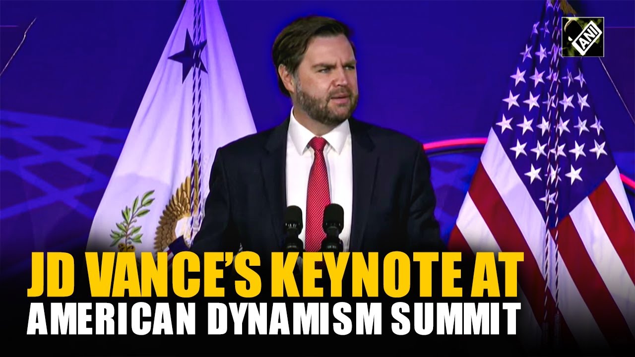 US Vice President JD Vance delivers remarks at American Dynamism Summit| Trump