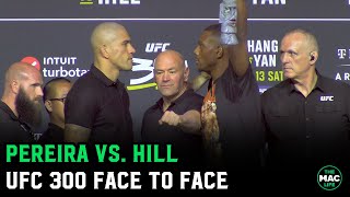 Alex Pereira vs. Jamahal Hill Face To Face | UFC 300