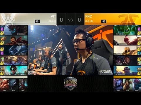 VIT vs FNC Highlights - VITALITY vs FNATIC Game 1 EU LCS Week 1 Summer 2016