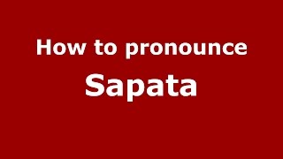How to pronounce Săpata