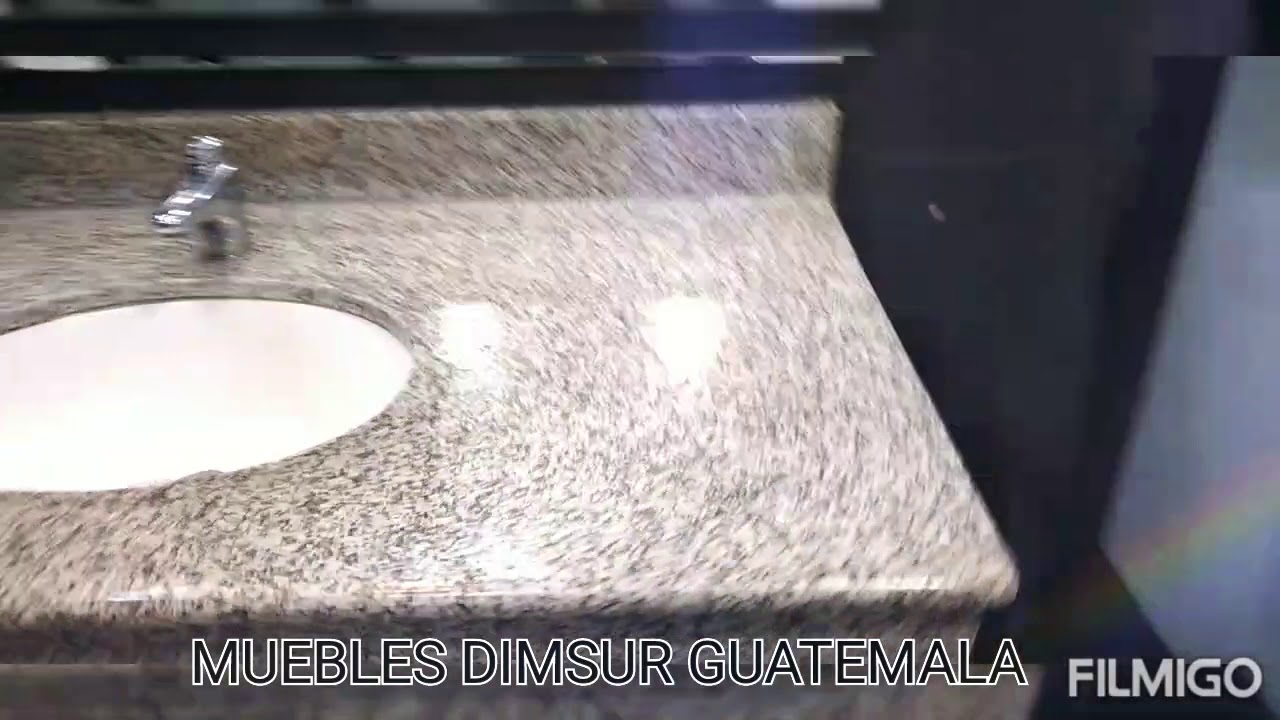 Instalación de lavamanos granito