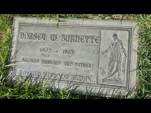Singers Brothers Johnny & Dorsey Burnette Graves Forest Lawn Glendale California USA July 22, 2021