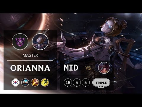 Orianna Mid vs Akali - KR Master Patch 9.10