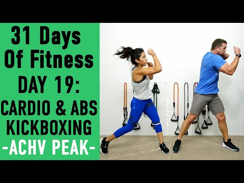 31DoF Day 19 - Quick Cardio and Abs Kickboxing - Low Impact Friendly