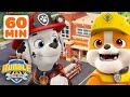 60 MINUTES of PAW Patrol Rubble's BEST Rescues & Builds from Season 1! 🚜 | Rubble & Crew