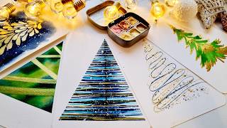 Every Watercolor Christmas Trees You Need for Holiday Cards!