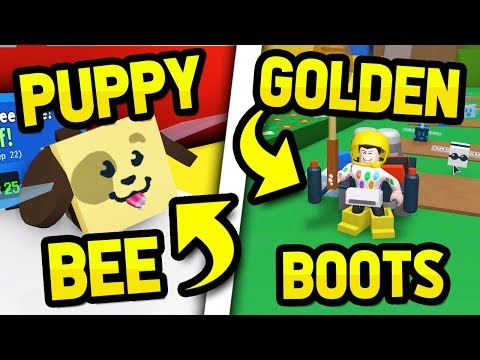 New Puppy Update Roblox Bee Swarm Simulator Golden Boots Seniac - new puppy update roblox bee swarm simulator golden boots