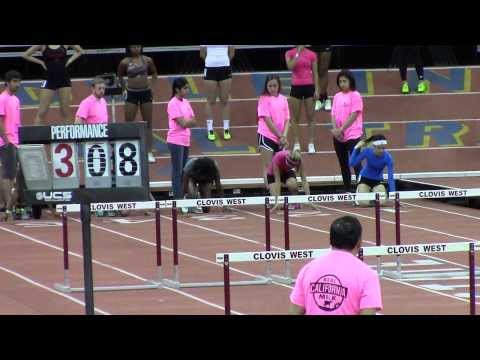 2014 California State Meet Indoor Track - Girls 55m Hurdles Prelims Heat 5