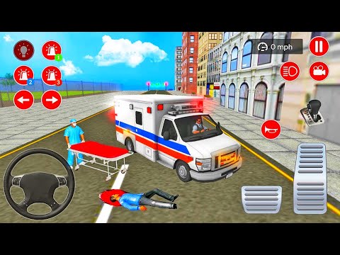 Ambulance van simulator Driving - Police Ambulance Driving Simulator😈#2