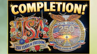 America 250 Acrylics Completion and Review #diamondpainting #celebratedp