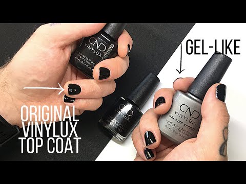 CND Vinylux Top Coats Original vs. Gel-Like Effect [DRY TIME, LOOK, WEAR TEST]