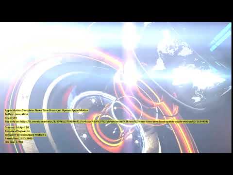 News Time Broadcast Opener Apple | Apple Motion Template | VideoHive 26344592