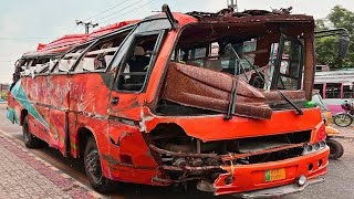 Amazing Repairing Process of Accidental Bus in Local Workshop ||