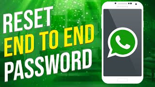 How To Reset Whatsapp End To End Encrypted Password (2023)