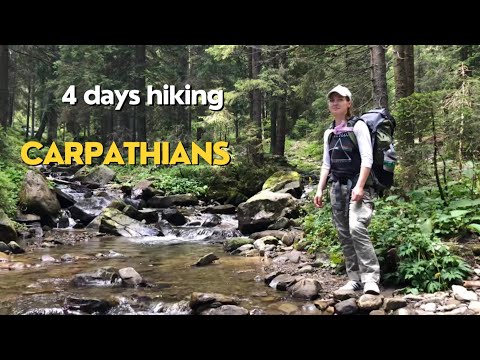 4 Days Hiking in the Carpathians. Ukrainian mountains, Hoverla.