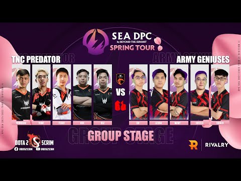 TNC Predator vs Army Geniuses - DPC SEA 2021/22 Tour 2: Division II - Group Stage - B03