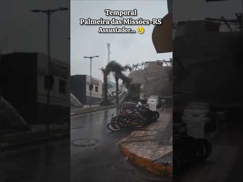 Temporal assustador em Palmeira das Missões-RS #temporal #tempestade #ciclone #regiaodasmissoes