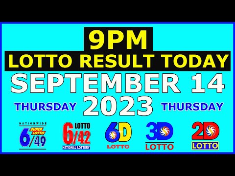 9pm Lotto Result Today September 14 2023 (Thursday)