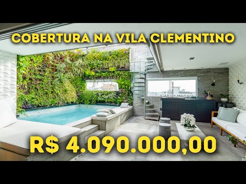 Vídeo do imóvel — Cobertura Horizintal 4 Suites 5  Vagas  Deposito na Vila Clementino