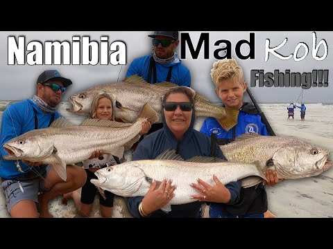 Fishing for Kob at Paaltjies with the Family! Crazy Kob fishing in Namibia! The fish was Wild!!!