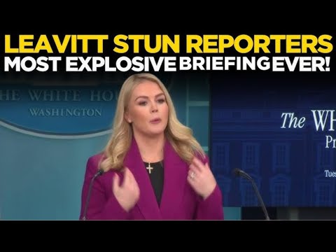 Karoline Leavitt LIVE | White House Press Secretary Drops Bombshell in Briefing | Trump | US News