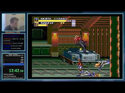 Streets of Rage 3 - Skate Easy Speedrun (22:50) WR by King iOpa