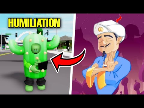 AKINATOR HUMILIE CACTUS CAR ... ! ROBLOX - BROOKHAVEN - AKINATOR