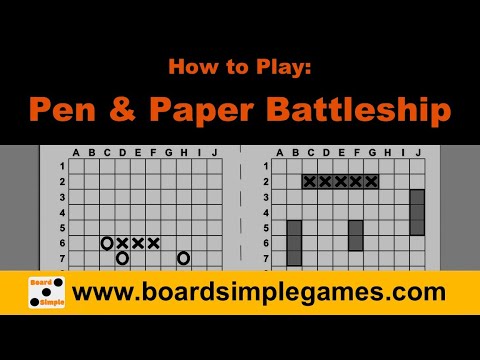 How to Play - Pen and Paper Battleship
