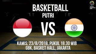 Live Streaming Laga Timnas Basket Putri Indonesia Kontra India di Asian Games 2018