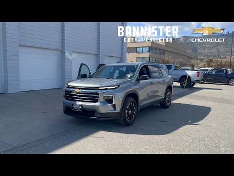 2025 Chevrolet Traverse AWD 4dr LT in Gray for sale at Bannister Chevrolet Penticton in Penticton, BC
