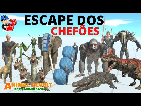 Escape dos Chefões no Labirinto -  Animal Revolt Battle Simulator