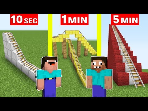 EPIC Roller Coaster BUILD! NOOB vs PRO 💥