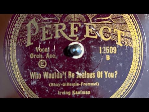 “Who Wouldn’t Be Jealous Of You?” by Irving Kaufman, recorded 1929