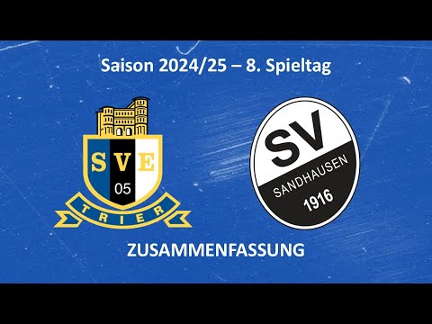 SVE-TV: Eintracht Trier vs. Sandhausen - Highlights (8. Spieltag Saison 25/26)