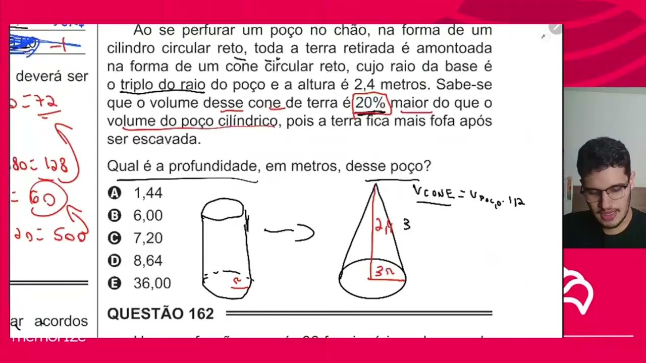 Resolução em Vídeo — Questão 161 ENEM 2015 PPL