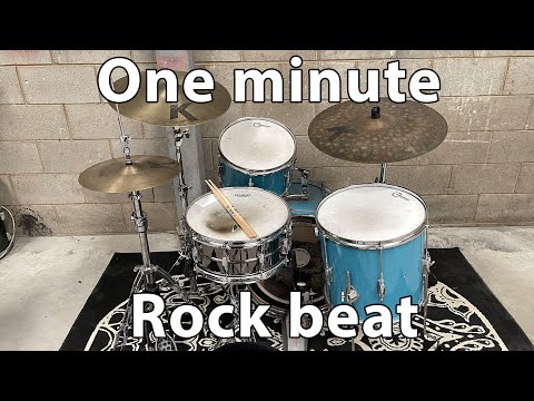 Learn a rock beat in one minute.