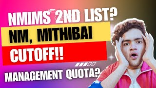 NM, Mithibai Predicted Cutoff | Nmims 2nd Merit list? | Nmims Mumbai |