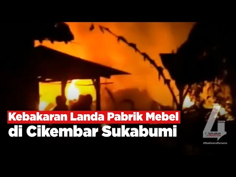 Video: Kebakaran Landa Pabrik Mebel di Cikembar Sukabumi