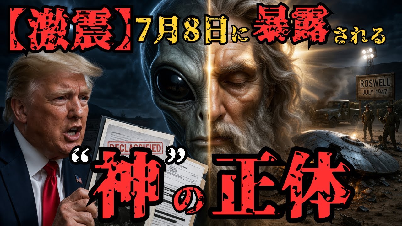 【激震】7月8日、あなたは耳を疑う真実を聞かされることになる。私たちの信じた神の正体とは・・・そして日本人だけが持つ"特別な記憶"【都市伝説　ミステリー】