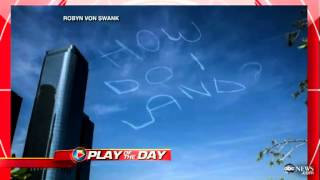 Skywriting Pilot Asks 'How Do I Land'