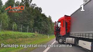 Vilkiko vairuotojas grasino nužudyti, kol pamatė registratorių (Kelių asai #10)
