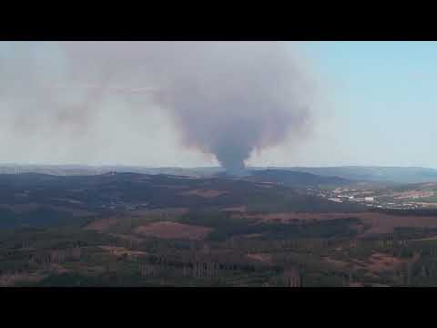 Vulkanausbruch oder Waldbrand Nähe Burbach 120588 18 50Uhr