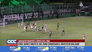 SAN MARTÍN ENCONTRÓ EL EMPATE EN EL FINAL