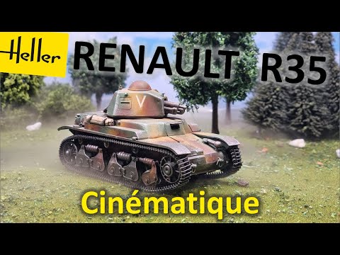 RENAULT R35 - HELLER - finished model full painted and assembled 🎨