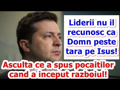 Liderii nu il recunosc ca Domn peste tara pe Isus! Volodimir Zelenski, s-a adresat pocaitilor!