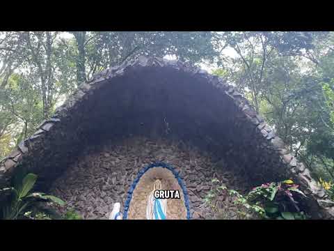 Visita a Gruta Nossa Senhora de Lourdes. Realeza - Paraná.