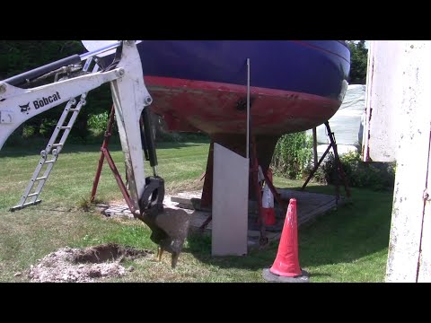 Just About Sailing September 2020 - Random bits of preparation work - Mast, Handrail, Engine, Rudder